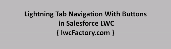 lightning tab with navigation button